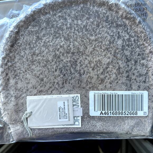 NWT Barefoot Dreams CozyChic Lite Confetti Beanie Storm Gray Dark Brown OS - Picture 2 of 3